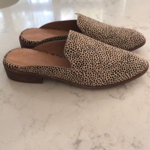 Madewell Calf Hair mules (Frances Loafer) size 7